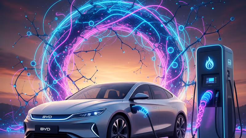 ブラジルの自然を背景に走るBYDの新型PHV