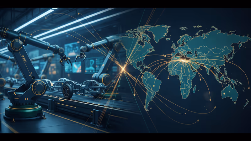 수출을 기다리는 BYD 전기차들이 가득한 항구 전경