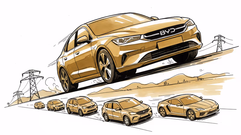 BYD 5개월 연속 판매 감소, 중국 전기차 시장의 신호탄