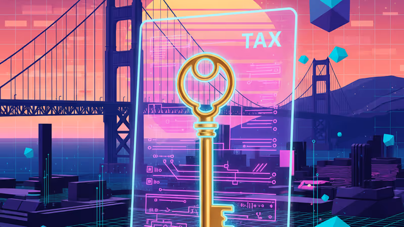 캘리포니아를 떠나 마이애미로 향하는 실리콘밸리의 자본을 상징하는 이미지