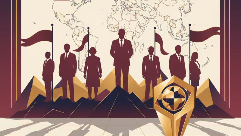 カンボジア・プノンペンにある太子集團の看板とオフィス街の夜景