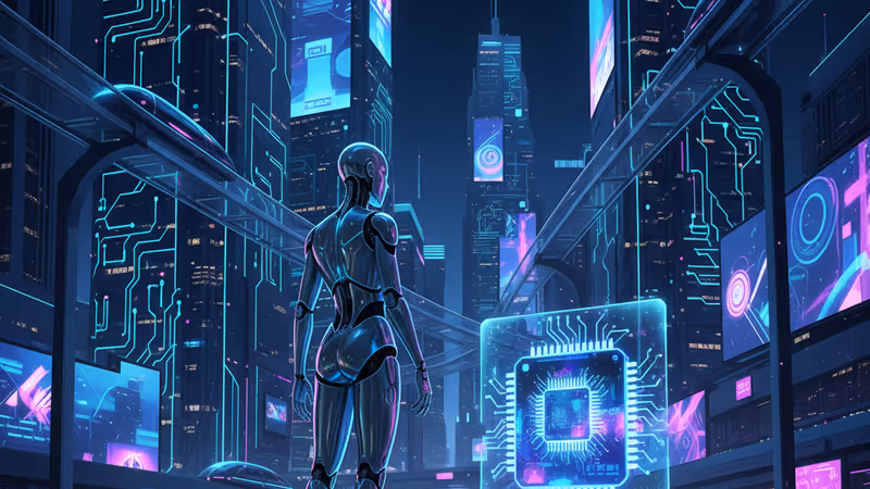 CES 2026 전시장의 차세대 AI 칩셋과 휴머노이드 로봇