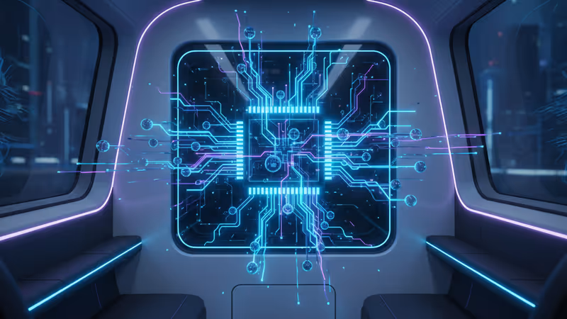 展示具身智慧與高性能車載算力的未來座艙概念圖