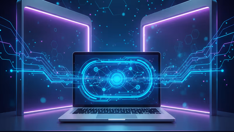 巨大なトラックパッドが特徴的なAcer Swift 16 AIの展示風景