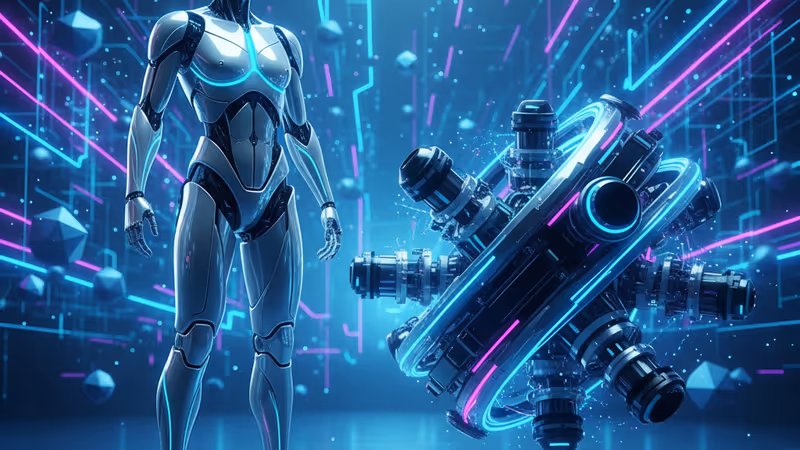 CES 2026の現代自動車ブースで展示された自律走行充電ロボットの様子