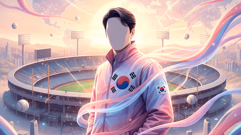 在蠶室棒球場新年集會上握手致意的LG雙子高層