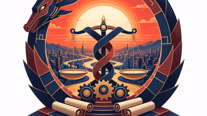 中国の経済政策と市場の動きを象徴するデータグラフのイメージ