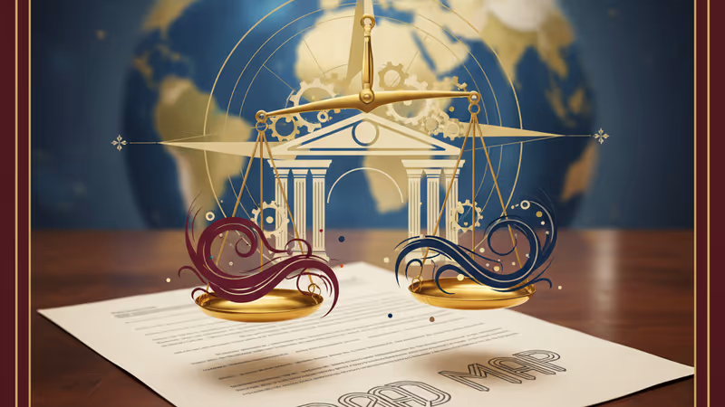 南シナ海の地図を背景に、中国とフィリピンの国旗が並ぶ外交的なイメージ