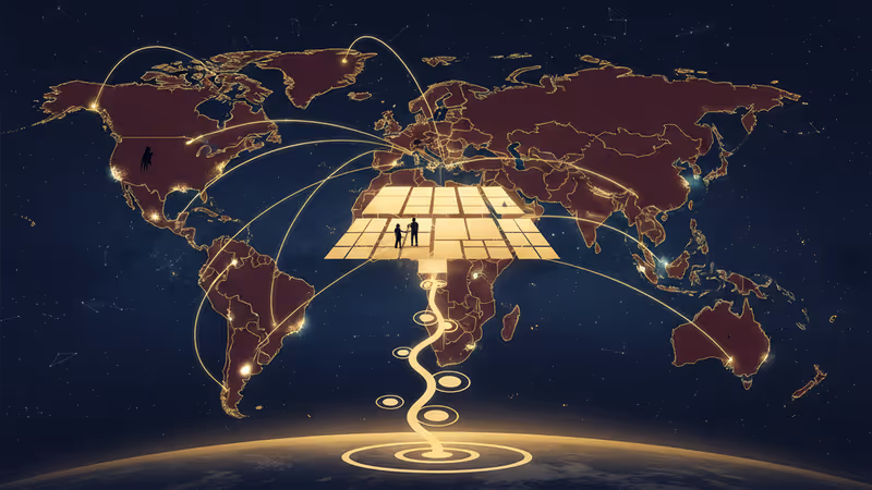 Overview of a renewable energy complex in a Global South nation