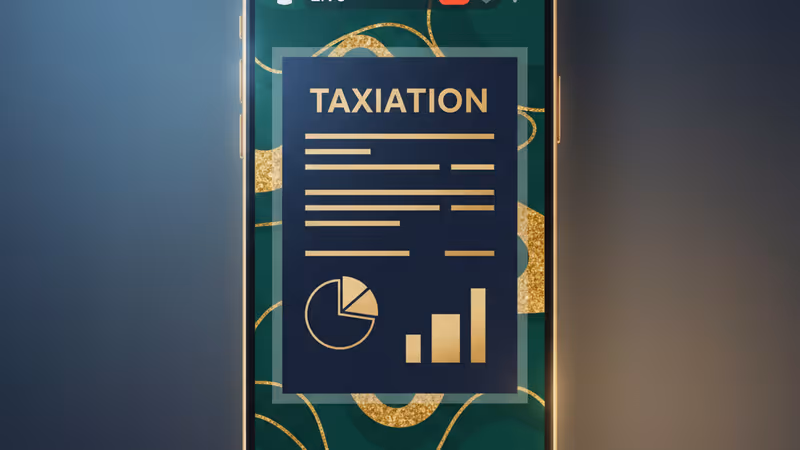 중국 인플루언서 세무조사를 상징하는 디지털 서류와 스튜디오 전경