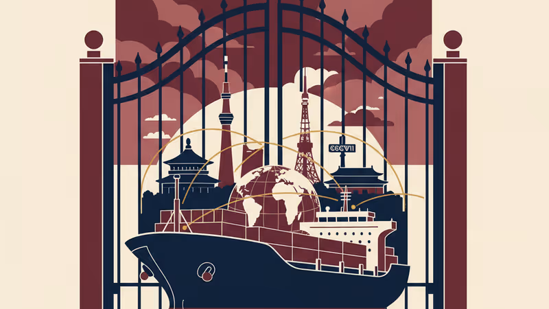 位於北京的中華人民共和國商務部外景與國旗