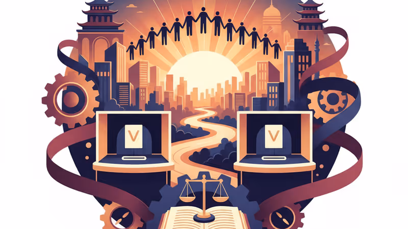 Deserted Chinese city square on New Year's Eve 2025 with no crowds