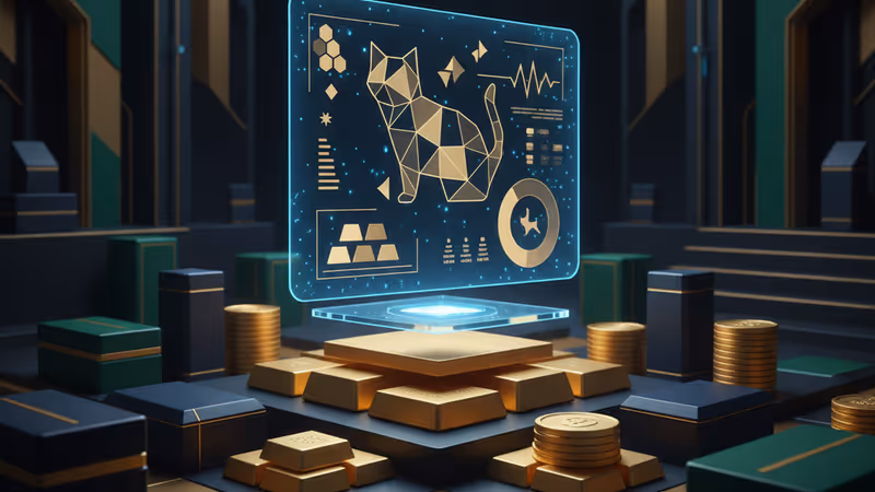 在高科技實驗室中進行健康檢查的肥胖貓咪