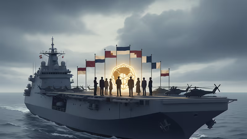 필리핀해에서 작전 중인 중국 하이난함의 모습