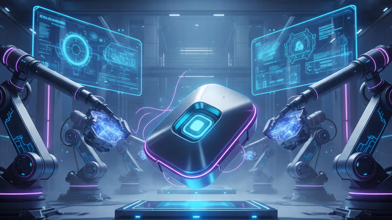 중국의 미래형 자동화 공장 내부와 로봇 팔