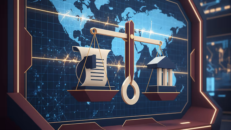 青く光るデジタル回路が張り巡らされた未来都市の夜景と電力網のイメージ