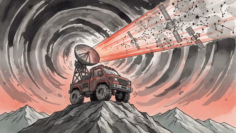 중국이 개발한 '스타링크 킬러', 트럭에 실어 운반한다