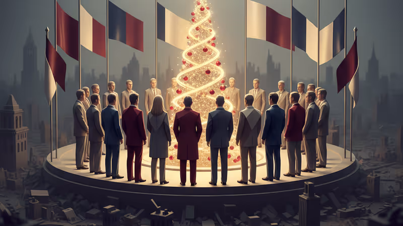 ガザ、2年ぶりのクリスマスベル：紛争の傷跡の上で灯る希望の光