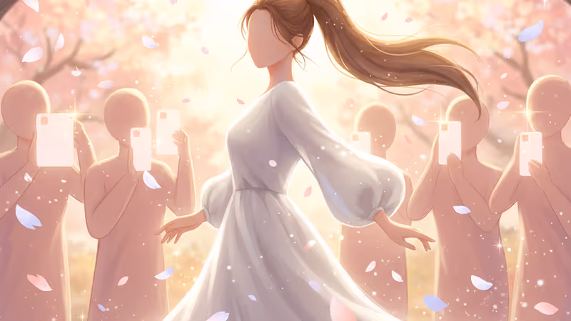 Chuu 因長馬尾掃到工作人員而合十道歉的瞬間