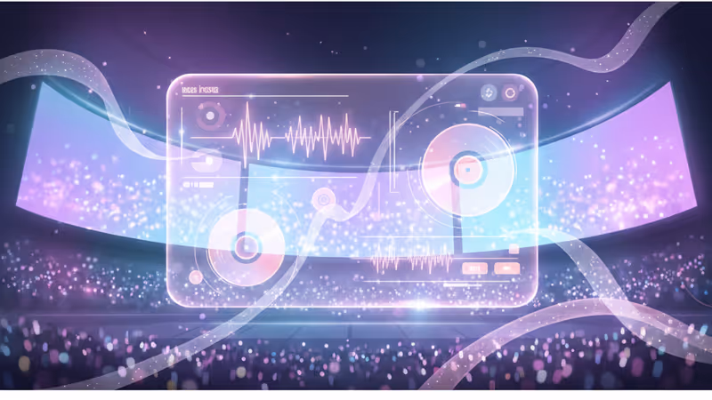 써클차트 순위를 상징하는 화려한 디지털 그래픽