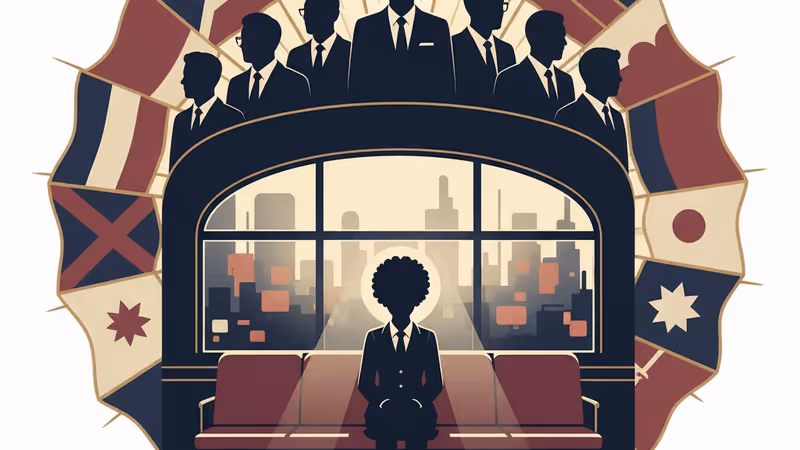 クローデット・コルヴィン氏の肖像と1950年代のバスのイメージ