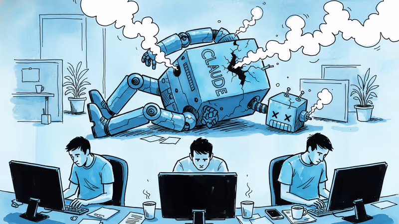 クロード大規模障害、開発者の作業を20分間停止