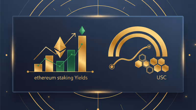 Concept art of Coinbase USDC loan against cbETH