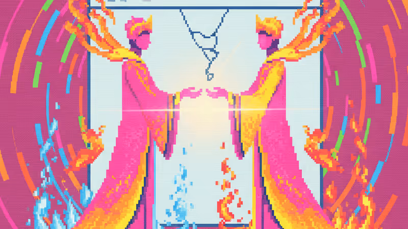 Fantasy concept image of two actors as fae princes in Ember & Ice