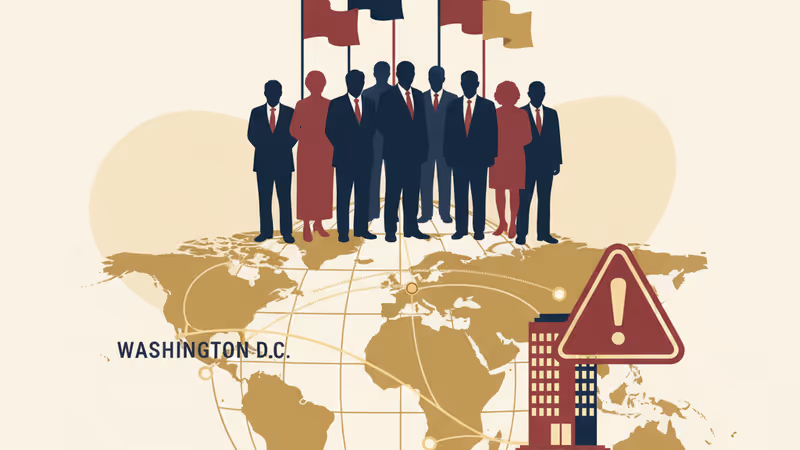 クーパンのビルと米韓両国の国旗が重なるイメージ