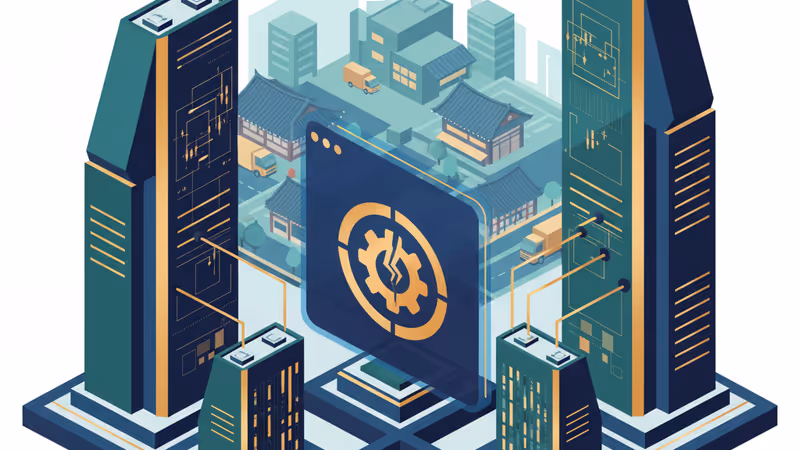 Coupang headquarters and a digital warning sign