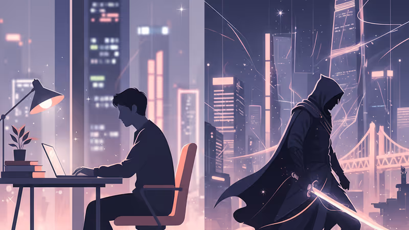 展現 CRAVITY 廷謨 演員出道雙重身份的戲劇意象圖