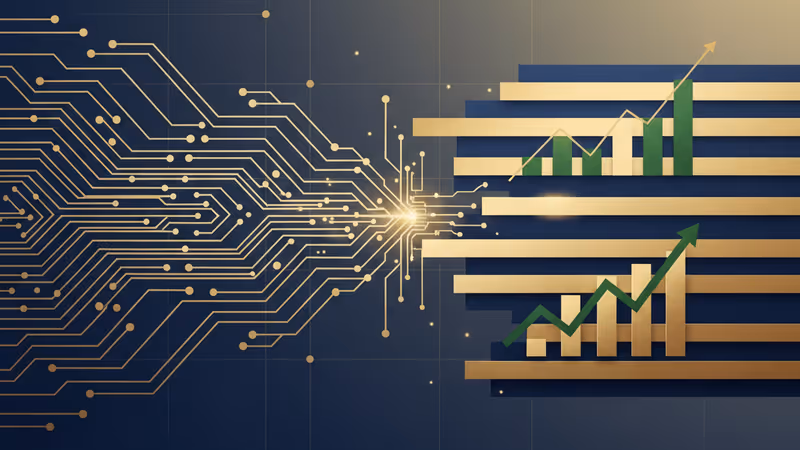 암호화폐와 전통 금융 건물의 균형을 보여주는 투자 컨셉 이미지