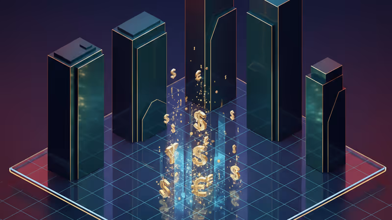 변동성 심한 가상자산 차트와 세계 지도의 실루엣