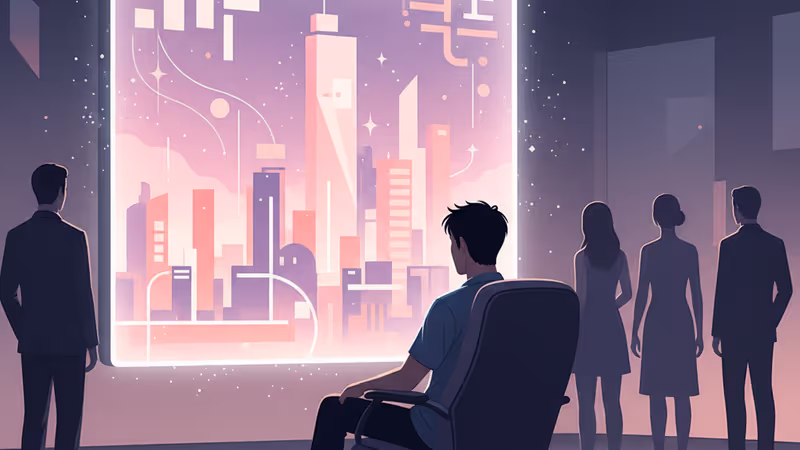 デビューを控えたアイドルのシルエットと光のコントラスト