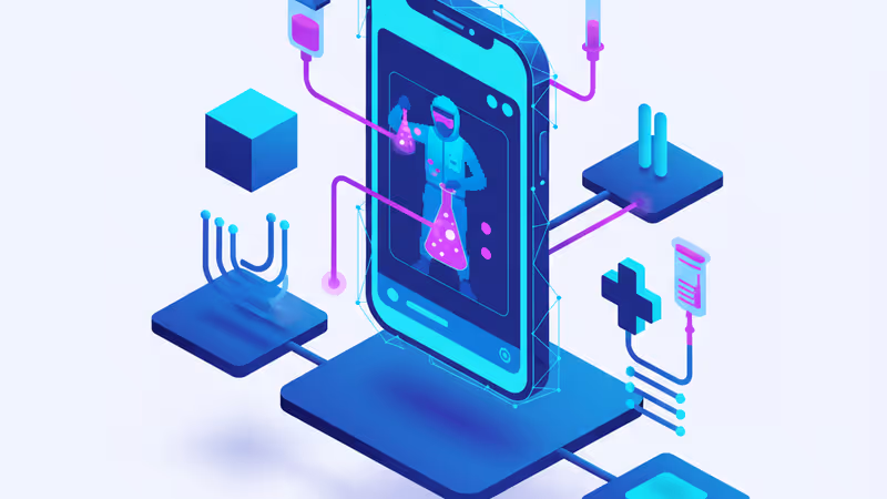 틱톡 조명 아래 놓인 레타트루타이드 약병과 주사기