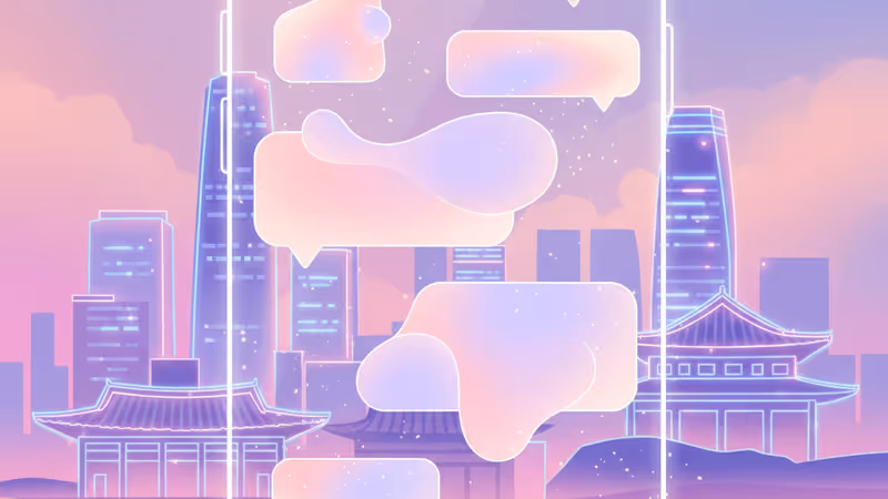 다니엘의 새로운 소셜 미디어 활동을 상징하는 스마트폰 화면과 밝은 배경