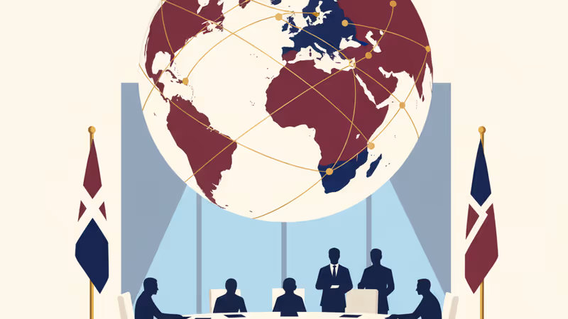 氷に覆われたグリーンランドの地図を背景にしたトランプ大統領とデンマーク首相の対立のイメージ