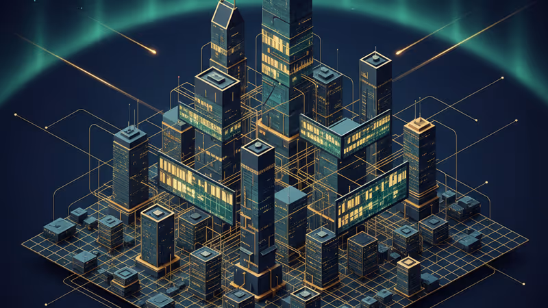 現代化資料中心基礎設施外觀