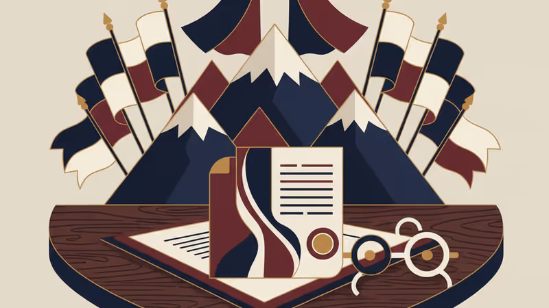 法官木槌與模糊的委內瑞拉國旗背景