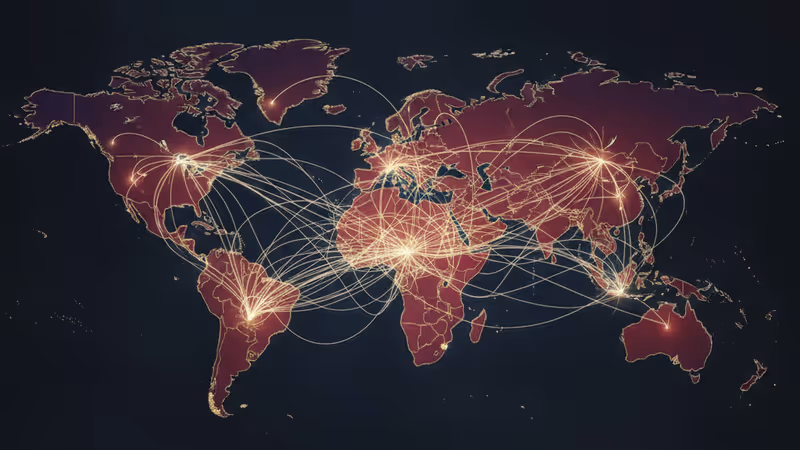 Conceptual visualization of AI manifold-constrained connections