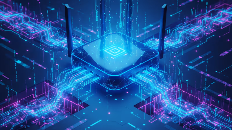 보안 위협을 상징하는 붉은 카운트다운이 표시된 스마트 기기 이미지