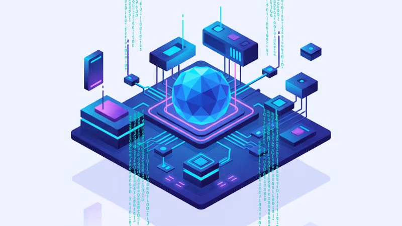 High-tech interface scanning lines of code