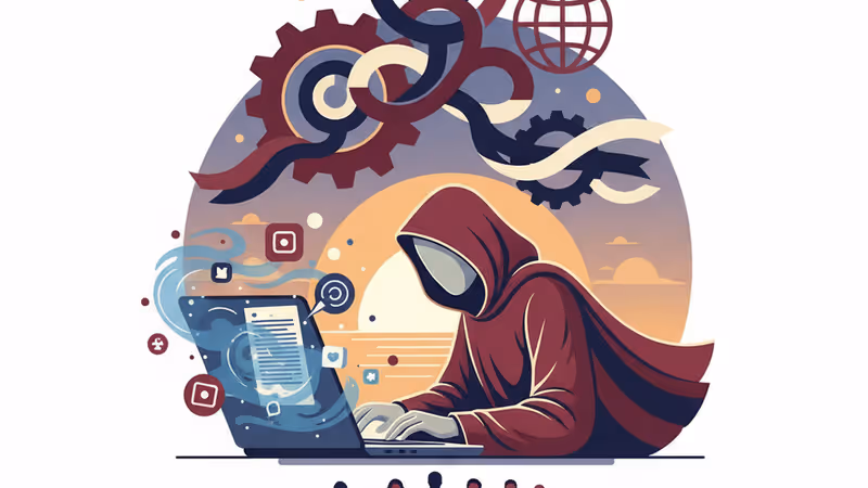 法槌與顯示社交媒體圖標的智慧型手機，象徵法律與數位隱私的衝突