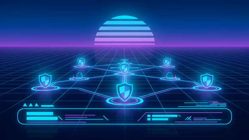 筆記型電腦螢幕上顯示的新版 Digg 介面與象徴加密信任的圖示