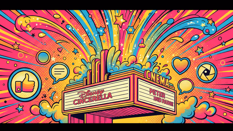 1950年代上映《仙履奇緣》的復古戲院入口