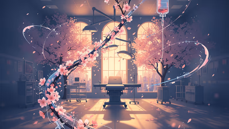 Dark atmospheric teaser image for Disney+ series Bloody Flower