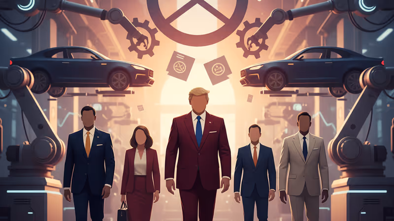 底特律現代化汽車製造工廠的生產線景觀