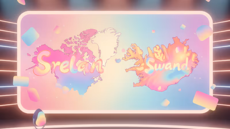 Trump speaking at Davos with Greenland map backdrop