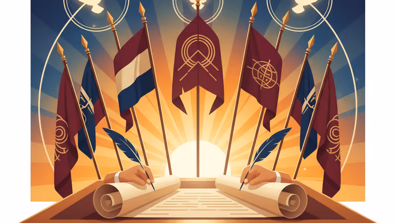 도널드 트럼프 대통령과 세계 정상들, 2026년 ‘평화 위원회’ 헌장 전격 서명