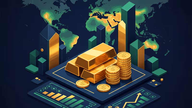 Infographic showing Dow 50,000 milestone and global geopolitical tension points.